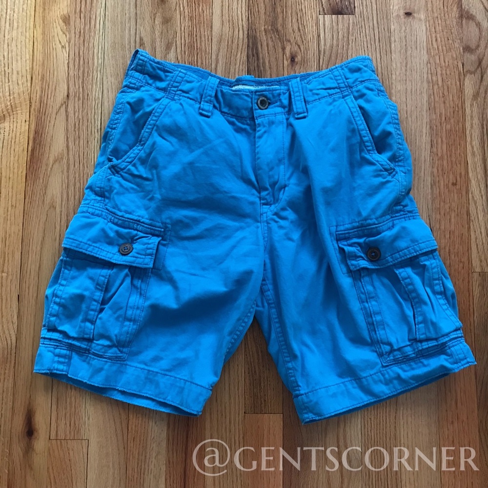 American Eagle Outfitters Men’s Cargo Shorts - Turquoise Blue